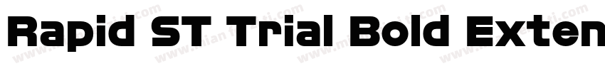 Rapid ST Trial Bold Extended字体转换